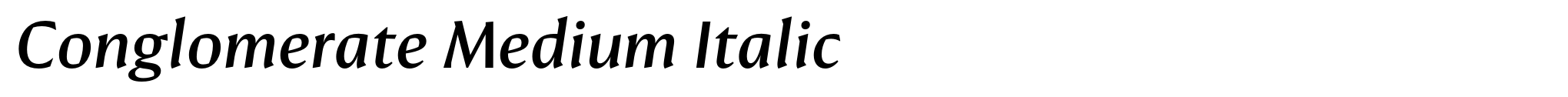 Conglomerate Medium Italic image
